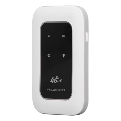 4G LTE Mobile Hotspot, 300 Mbit/s Entsperrter Tragbarer WLAN-Hotspot, Taschen-Hotspot für Bis zu 10 Benutzer mit SIM-Kartensteckplatz für Unterwegs, für Smartphone, Tablet, Laptop von XUMIUZIY