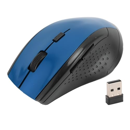 XUMIUZIY Kabellose Maus, 2,4 GHz Kabellose Optische Computermaus mit USB-Empfänger, Tragbar für Notebook, Desktop-PC, Laptop (Blue) von XUMIUZIY