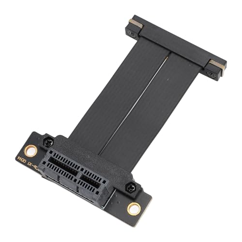 XUMIUZIY PCIE 4.0 Riser Kabel, Dual 90 Grad Rechtwinkliges GPU Riser Kabel, 36Pin PCIE Verlängerungskabel mit Voller Funktion für WiFi Karten, M.2 PCIe Karten, Firewire Karten, von XUMIUZIY