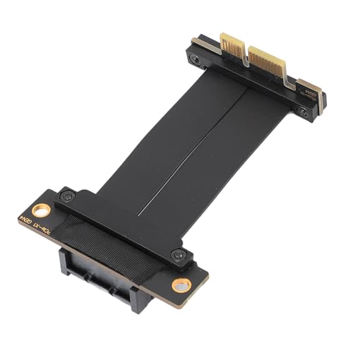 XUMIUZIY PCIE 4.0 Riser Kabel, Dual 90 Grad Rechtwinkliges GPU Riser Kabel, 36Pin PCIE Verlängerungskabel mit Voller Funktion für WiFi Karten, M.2 PCIe Karten, Firewire Karten, von XUMIUZIY