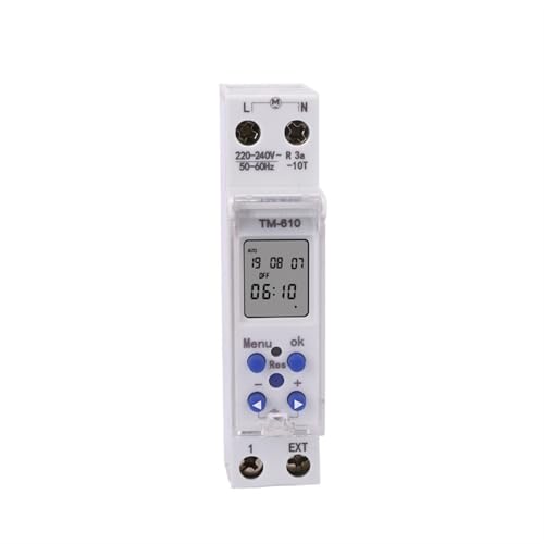 220 V 18mm Breite Wöchentlich Programmierbare Digital Timer Schalter Zeit Relais Control Din-schiene Montieren von XWMSCLAK