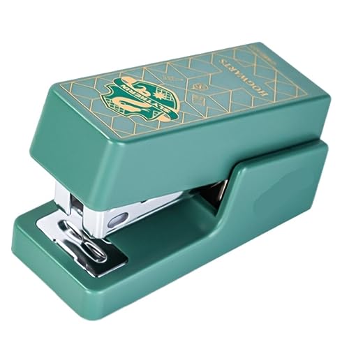 Hefter Kleiner Hefter, Trompetenschüler mit kleinem Briefpapier-Hefter, tragbarer, arbeitssparender Hefter for den Haushalt Desktop-Hefter(Green) von XYGQYJ