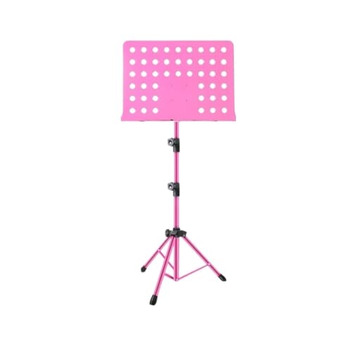 Notenständer Tragbarer Klappbarer Universal-Instrumentenständer, Violinen-Notenständer, Guzheng-Notenständer, Liederständer, Ständer Professioneller Notenständer(Pink,B) von XYGQYJ