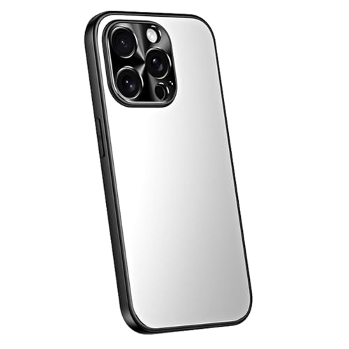 XYLTRADE-Schlanke Hülle für iPhone 16 Pro Max/16 Pro/16 Plus/16, All-Inclusive-Objektivschutz, ultradünn, Harte mattierte Rückseite, TPU-Stoßdämpferschutz, Silber, 16 von XYLTRADE