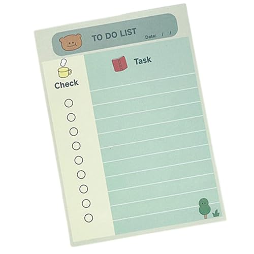 100 Blatt Selbstklebende Haftnotizen A 6 Tier Memo Pad Kaninchen Tagesplan Bär Haftnotizen Memo Post Stickies von XZQYDS