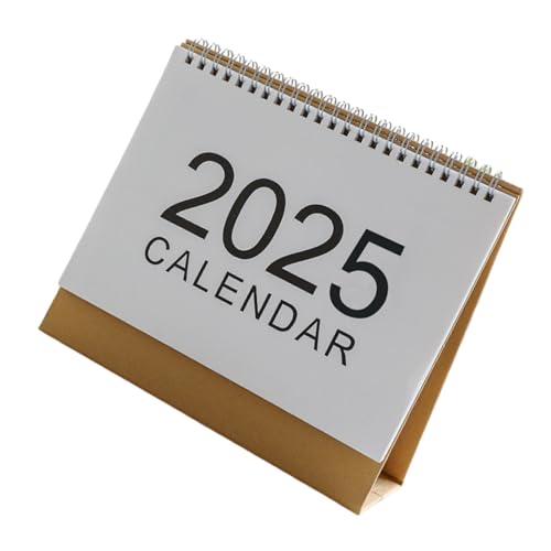 XZQYDS 2025 Tischkalender Jahreskalender einfacher Taschenkalender kleiner Kalender Stehkalender Tischkalender Jahresplaner von XZQYDS