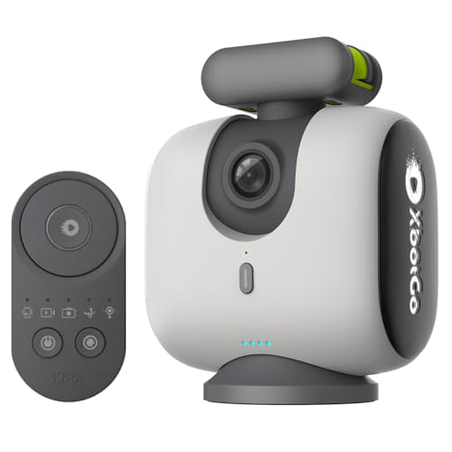 XbotGo Chameleon AI Smarte Sport-Action-Kamera, 360° Tracking Gimbal System für Team- und Spielererkennung, Live-Streaming, Auto-Editing, ohne ABO, Pearl Grey von XbotGo