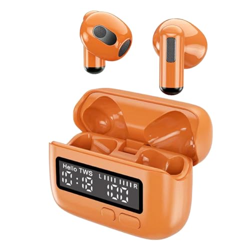 Xbsduih Bluetooth-Kopfhörer Semi-In-Ear Touch Gaming Esports Long Range-Kopfhörer Orange von Xbsduih