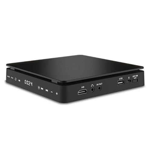 Xbsduih DVD-High-Definition-Player Heim-DVD-Player TV-Box Disc-Player -Kompatibler AV-Anschluss mit USB-Eingang Einfache Installation Einfach zu Verwendender EU-Stecker von Xbsduih