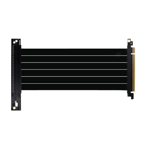 Xbsduih PCI-E 3.0 16X 90 Grad PCI-E Grafikkarten-Verlängerungskabel, Netzwerkkartenadapter, Volle Geschwindigkeit und Stabilität, 15 cm, Einfache Installation von Xbsduih