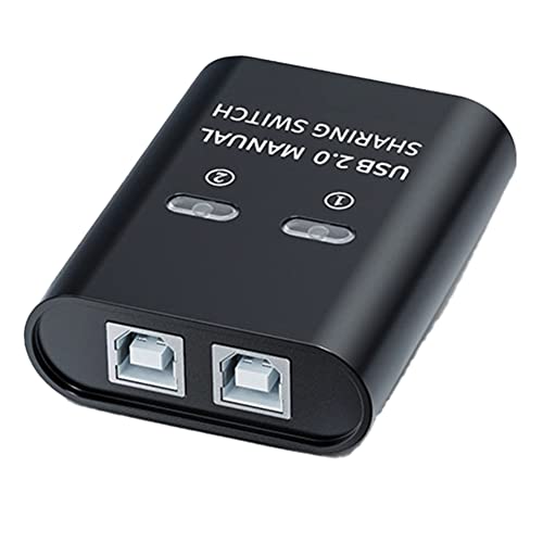 Xbsduih USB-Switch 2-Port-Handbuch USB-HUB Computer Teilen Sich U-Disk-DruckergeräT in Einem Out USB2.0-Sharer von Xbsduih