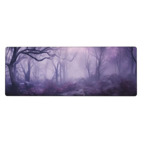 Xeoyenle Dschungel Mousepad XXL 700x300x3mm Groß Gaming Mauspad Tree Mouse Pad mit Genähten Kanten, Wasserdicht rutschfeste Gummibasis Verbessert Präzision und Geschwindigkei, für Office PC Lapto von Xeoyenle