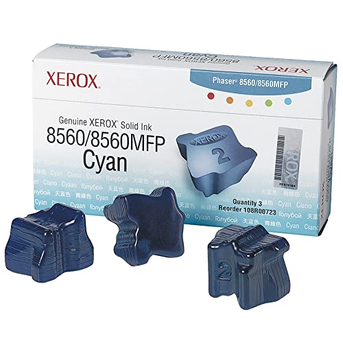 Xerox 108R00723 Phaser 8560, 8560MFP colorstix Standardkapazität 3 x 1.000 Seiten 3er-Pack, cyan von Xerox