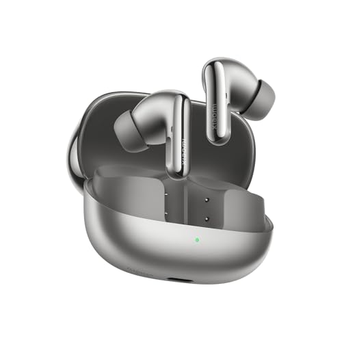 Xiaomi Buds 5 Pro Bluetooth - 11mm HiFi-Dreifach-Treiber, 55db ANC Active Noise Cancellation und 15m/s ENC, Lossless Qualcomm Sound und Harman AudioEFX, Titan Grey von Xiaomi