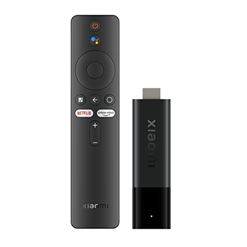 Xiaomi Mi TVStick 4K (QuadCore CPU, 2GB RAM, 8GB ROM, Android TV 11 mit Google Playstore, Chromecast, Dolby Atmos&Vison,Bluetooth-Fernbedienung mit Google Assistant&Netflix+Prime Video Taste) Schwarz von Xiaomi