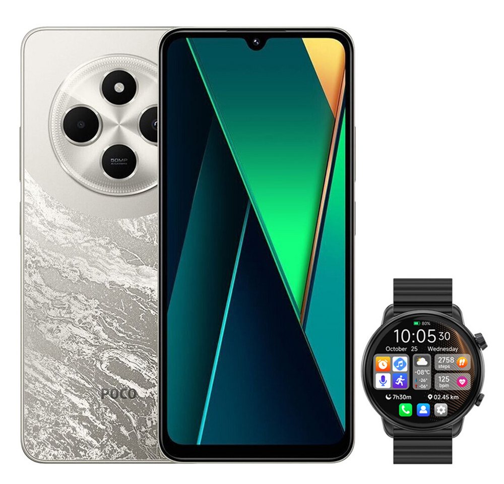 Xiaomi POCO C75 8+256GB Smartphone & Smartwatch Handy (6.88 Zoll, 50 MP Kamera) von Xiaomi