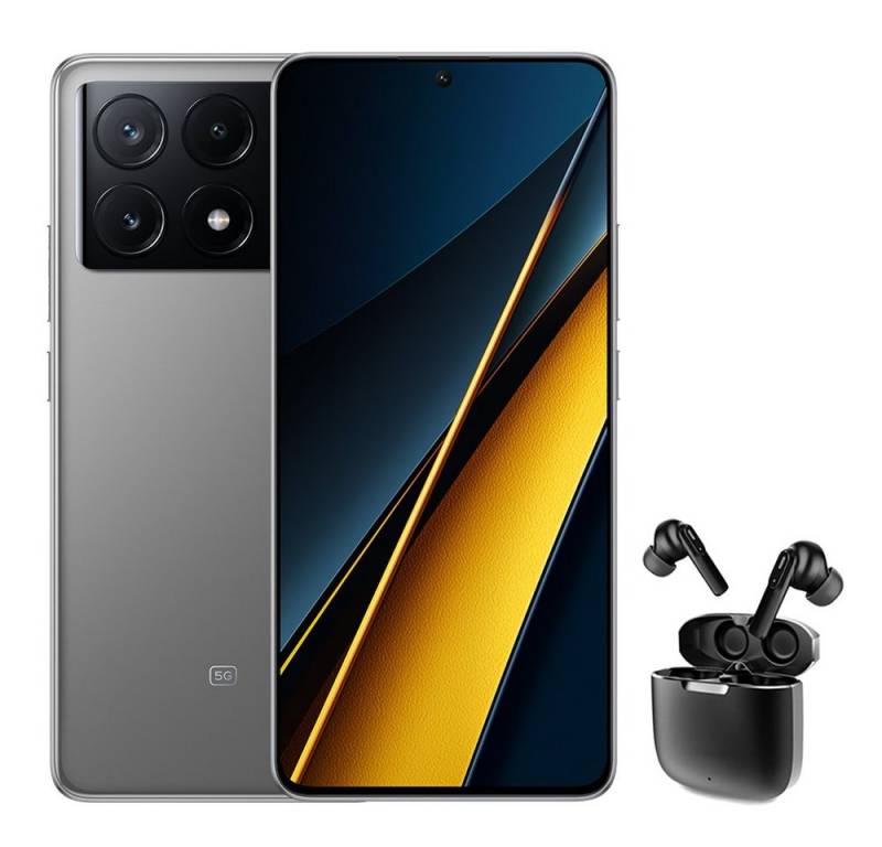 Xiaomi POCO X6 Pro 5G 8+256GB Smartphone & Bluetooth Kopfhörer Handy (6.67 Zoll, 64 MP Kamera) von Xiaomi