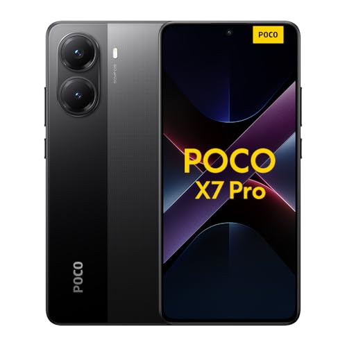 Xiaomi Poco X7 Pro Smartphone, 8+256GB, schwarz, 50MP Hauptkamera mit OIS, 6000mAh (Typ) Akku mit 90W HyperCharge, IP68, AI-Funktionen (kein Ladegerät im Lieferumfang enthalten), 2 Jahre Garantie von Xiaomi