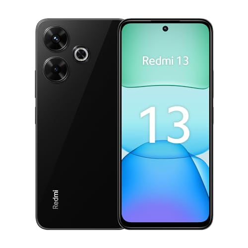 Xiaomi Redmi 13 Smartphone, 6+128GB, Handy ohne Vertrag, 6,79" FHD+ Display, 5.030 mAh, 108MP Kamera, 33W Fast-Charging, Dual-SIM, Black von Xiaomi