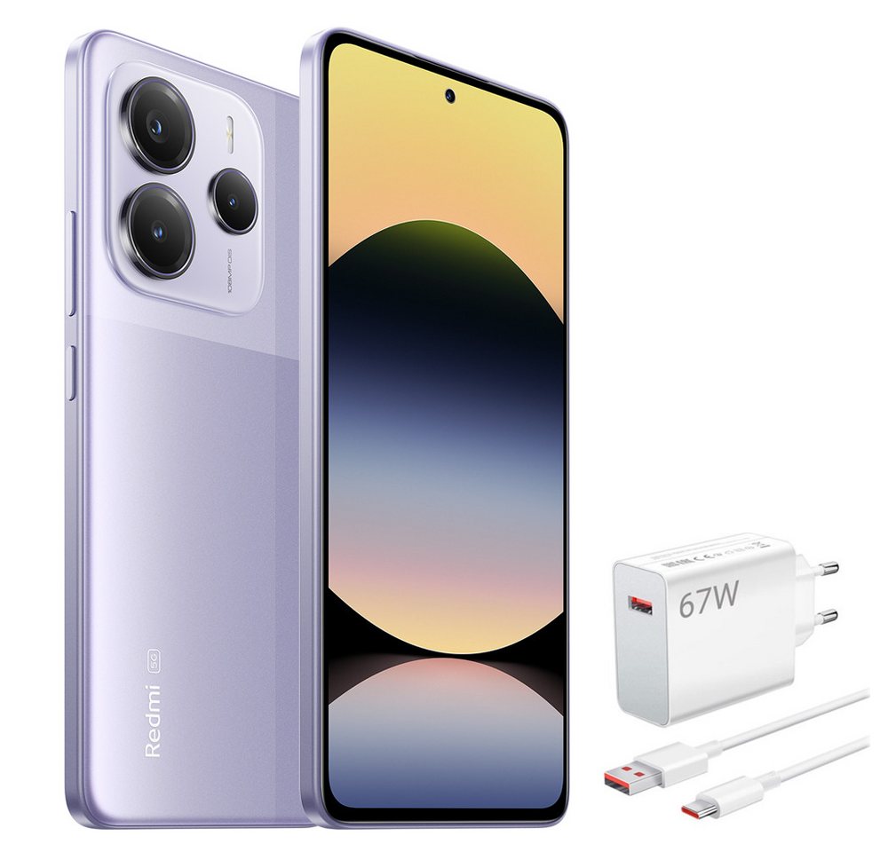 Xiaomi Redmi Note 14 5G 8+256 Smartphone & 67W HyperCharge Combo (Type-A) EU Handy (6.67 Zoll, 108 MP Kamera) von Xiaomi