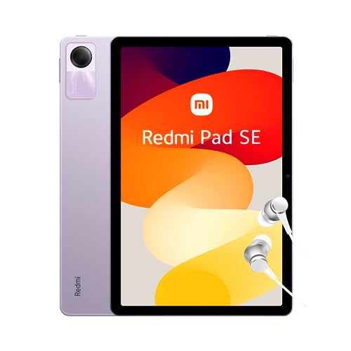 Xiaomi Redmi Pad SE Android Tablet, 11" FHD+Display, WiFi, 8000mAh Akku, MIUI 14, 4+128G(1TB TF), Vier Stereo-Lautsprecher mit Dolby Atmos, Lavender Purple (DE Version+2 Jahre Garantie) von Xiaomi