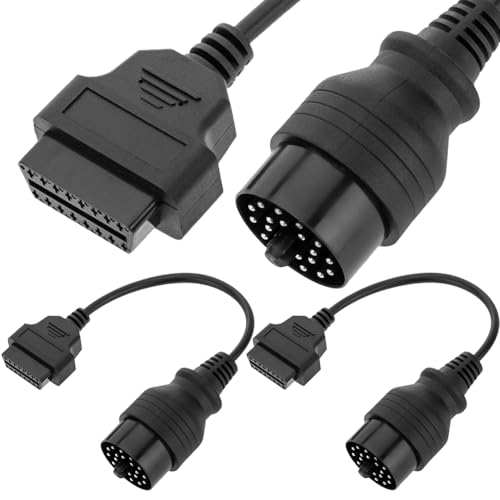 Xiatiaosann OBD 20 Pin auf OBD2 16 Pin Kabel für BMW, OBD II Buchse auf OBD Stecker Adapter Verlängerung Konvertierungskabel für BMW (40 cm/15,7 Zoll) von Xiatiaosann