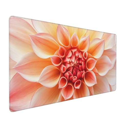 Gaming Mauspad XXL Blume Mousepad 1200x600x4mm Farbe Verlängertes Mauspad Schreibtischauflage,Genähte Kanten Mauspad,Verbessert Präzision und Geschwindigkeit Wasserdicht Geeignet für Büro und Spiele von Xieazgsn