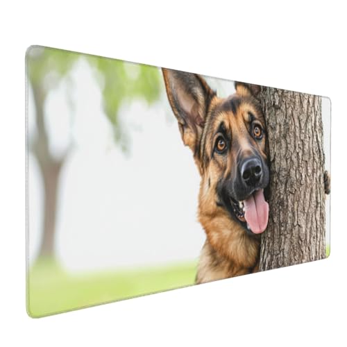 Mauspad Hund Gaming Mauspad XXL 900x400x4mm Mousepad Tier Mouse Pad Groß,rutschfeste Gummibasis,Verlängertes Mousepad,Schreibtischunterlage, Verbessert Präzision und Geschwindigkei,für Frauen im Büro von Xieazgsn