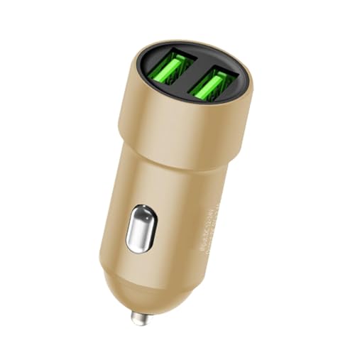 USB-Autoladegerät mit Zwei Anschlüssen, Schnellladeadapter fürs Auto - Schnelllade-USB-Autoladegerät-Adapter, sicheres Autoladegerät, tragbares Autoladegerät S von Xinhuju