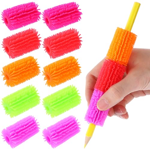 Schreibhilfe 10 Stück Schaumstoff Grips Stiftehalter Bleistifthalter Schreibhilfe Stifthaltung Bleistiftgriffe Schreiblernhilfe Schreibhilfe Bleistift Griff Bleistift Griffe Für Kinder Handschrift von Xinjoduz