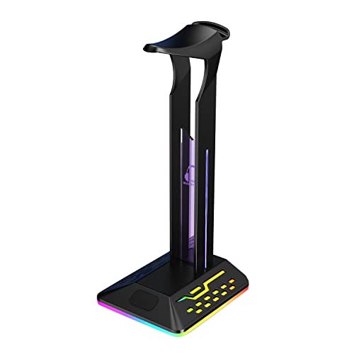 Xinyan RGB-Gaming-KopfhöRerstäNder, Desktop-KopfhöRerhalter, AufhäNger, Gamer-Headset, StäNder, Halterung, KopfhöRer-ZubehöR von Xinyan