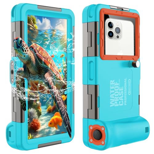 wasserdichte Handyhülle Tauchen Wasserfeste tief 15M Handytasche Universelle Professionelle Handy Unterwasser Hülle für iPhone Samsung Huawei Google Xiaomi （4,7 bis 6,9 Zoll） von Xiufavty