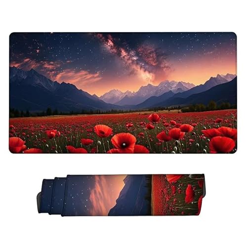 Gaming Mauspad Berg Mouse Pad, XXL Mousepad Anlage, Schreibtisch Unterlage Gaming Pad, Wasserdicht, rutschfeste Gummibasis, GroßEr Erweiterter Schreibtisch Schutz, für Office 1200x600x3mm XJ-140 von Xjaopfei