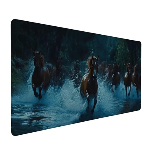 Mauspad Braun Mousepad Tiere (1) Mauspad XXL 1600x800x3mm Schreibtischunterlage,wasserdichte Gaming Mousepad,Mit Anti-Rutsch Tastatur Unterlage,Langlebige,Gaming Zubehör für Büro Deko Geschenk J1-269 von Xjaopfei