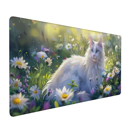 Mauspad Grün Mousepad XXL 1600x800x3mm Mousepad Tier,Wasserdicht Rutschfest Schreibtischunterlage Vernähte Kanten,Verbessert Geschwindigkeit und Präzision für Schreibtisch Deko,Männer Geschenke J1-122 von Xjaopfei