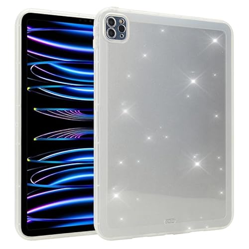 Für iPad Pro 11 Zoll 2024 Hülle, Shinning Star TPU, Soft Clear Transparent Tablet Hülle für iPad Pro 11 Zoll 2024 M4, Stoßdämpfung, Slim Fit Leichte Bumper Case, Klar von Xliamcp