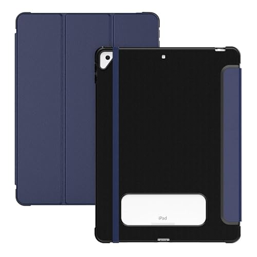 Smart Case für iPad 9th 8th 7th Generation, Hülle für iPad 10,2 Zoll (2021 2020 2019), Auto Sleep/Wake Funktion, Business Style Magnetic PU Leder, Full Body Shockproof Trifold Stand Case, Navy von Xliamcp