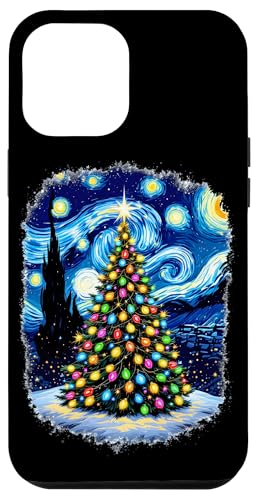 Hülle für iPhone 12 Pro Max Weihnachtsbaum Sternennacht Van Gogh Winter Wonderland von Xmas Art Lover Boys Girls Men Women Tees and Gifts