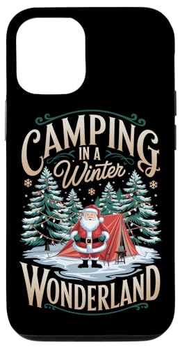 Hülle für iPhone 12/12 Pro Weihnachtsmann Camper Winter Camping Wonderland von Xmas Camping Lover Boys Girls Kids Men Women Tees