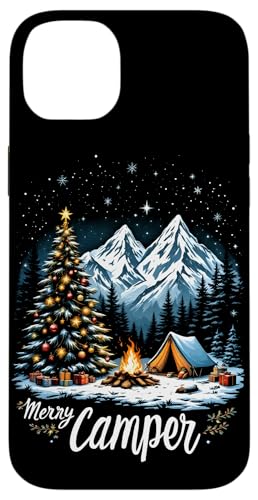 Hülle für iPhone 14 Plus Merry Camper Weihnachtsbaum Winter Camping Urlaub von Xmas Camping Lover Boys Girls Kids Men Women Tees