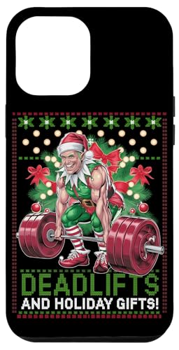 Hülle für iPhone 12 Pro Max Lustige Kreuzheben und Feiertagsgeschenke Weihnachten Elfe Gym Workout von Xmas Fitness Training Bodybuilding Men Women Tees