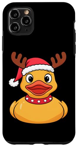 Hülle für iPhone 11 Pro Max Weihnachtsmann-Gummiente, niedlicher Weihnachtsfeiert von Xmas Gifts