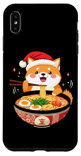 Hülle für iPhone XS Max Shiba Inu Essen Ramen Festlicher Urlaub von Xmas Gifts