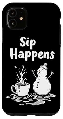 Hülle für iPhone 11 Lustiger Schneemann mit Weihnachtsmotiv von Xmas Lover Matching Pajamas PJ Kids Men Women Tees