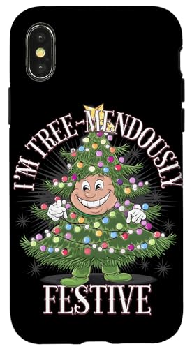 Hülle für iPhone X/XS Im Tree-Mendous Festlicher Weihnachtsbaum Winter von Xmas Lover Matching Pajamas PJ Kids Men Women Tees