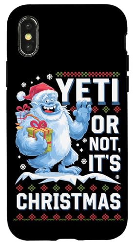 Hülle für iPhone X/XS Yeti Or Not It's Christmas Lustiger Humor von Xmas Lover Matching Pajamas PJ Kids Men Women Tees