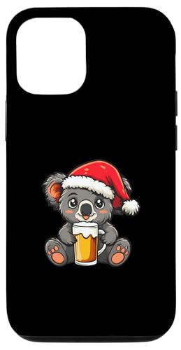 Hülle für iPhone 12/12 Pro Weihnachts-Koala mit Bier | Xmas Funny Party von Xmas Party Style Mood Inc