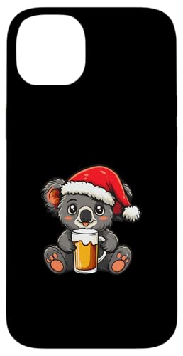 Hülle für iPhone 14 Plus Weihnachts-Koala mit Bier | Xmas Funny Party von Xmas Party Style Mood Inc