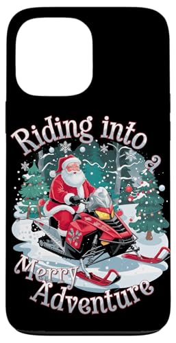 Hülle für iPhone 13 Pro Max Weihnachten Schneemobil Reiten Santa Merry Adventure von Xmas Snowmobiling Lover Winter Kids Men Women Tees