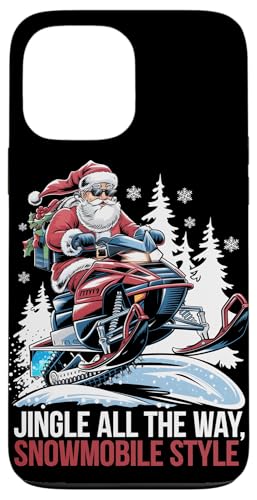 Hülle für iPhone 13 Pro Max Weihnachtliches Schneemobil reitet Santa Jingle All The Way von Xmas Snowmobiling Lover Winter Kids Men Women Tees